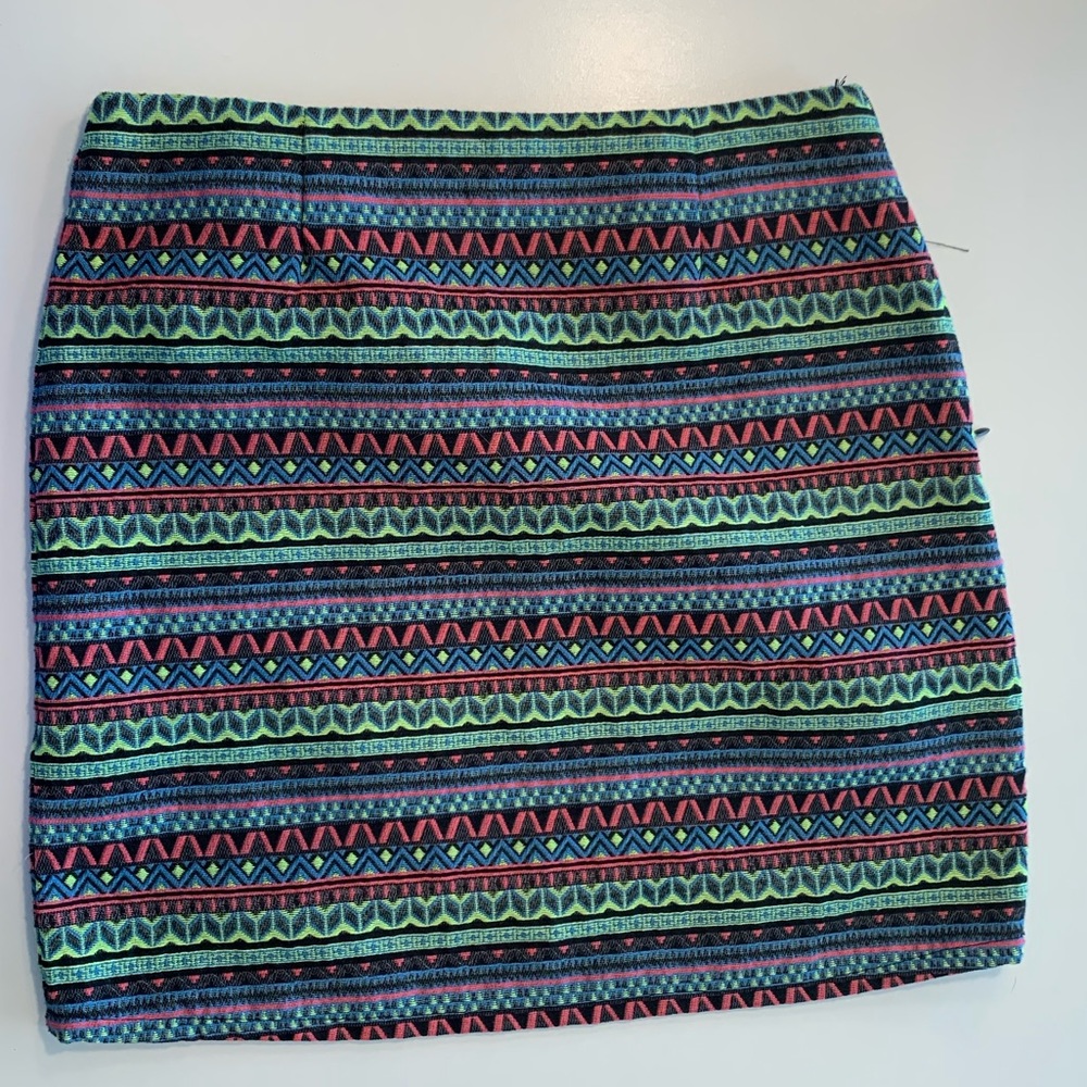 Geometric Pencil Skirt
